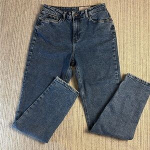 Noisy May Daisy Mom Fit Jeans Blue Straight Leg Jeans